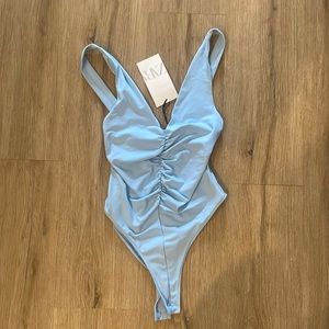 NWT Zara blue bodysuit